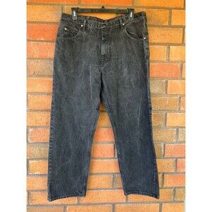 Wrangler Jeans Relaxed Fit Men Estimated 40in Black Denim Pants wrangler 97601CB